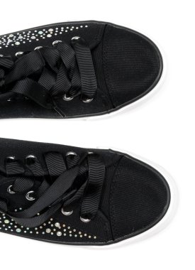 Ayakkabı ile rhinestones