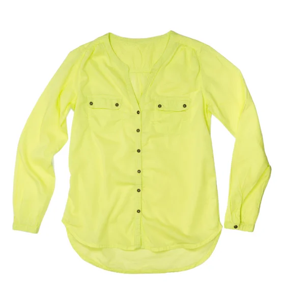 Camisa verde limão brilhante — Fotografia de Stock