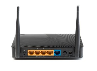 Kablosuz yönlendirici internet bağlantıları için. Arkadan Görünüm