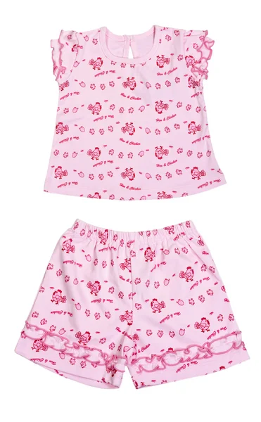 Collage, eine Kollektion von rosa Bluse und Hose für Kinder — Stockfoto