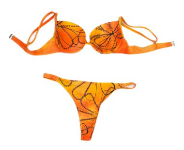 Turuncu yular bikini