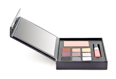 set gözleri ve ruj için gölgeler ile kozmetik