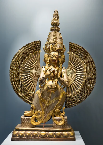Mongolian bronze goddess sculpture — Stock Photo, Image