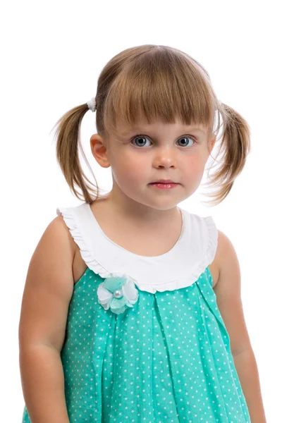Portrait of a little charming girl — Stock Photo, Image