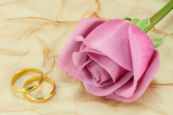 Pair of wedding rings — Stock Photo, Image