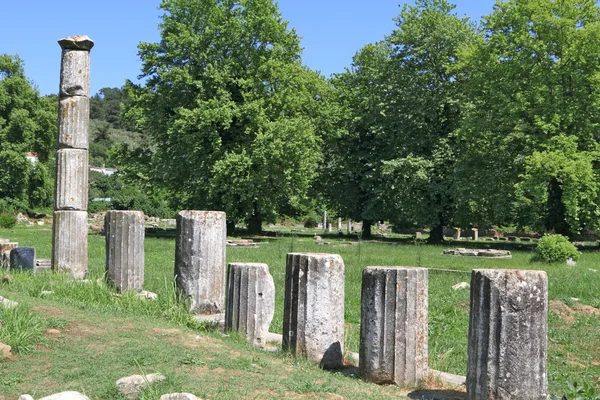 Руїни давньогрецького храму — стокове фото