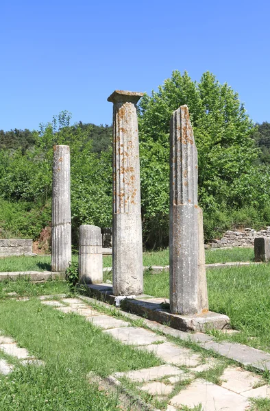 Ruiner av antikt grekiskt tempel Stockbild