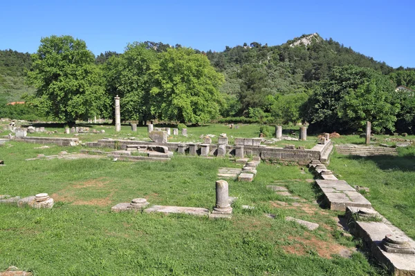 Ruiny starożytnej greckiej świątyni Zdjęcie Stockowe