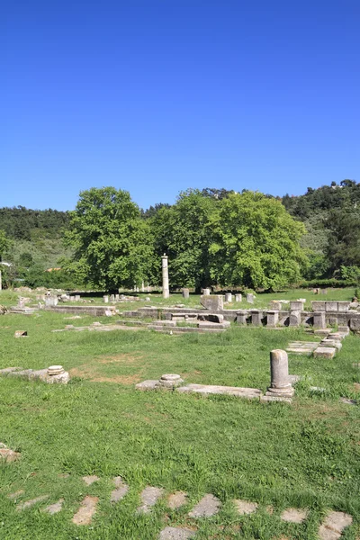 Ruiner av antikt grekiskt tempel Royaltyfria Stockbilder