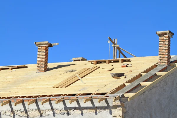 Roof under construction. — Stock Photo, Image