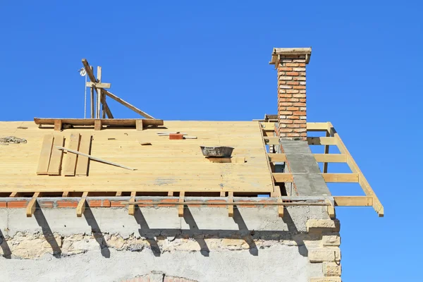 Roof under construction. — Stock Photo, Image