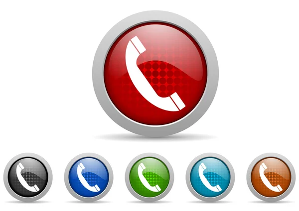 Telefon Icons set — Stok fotoğraf