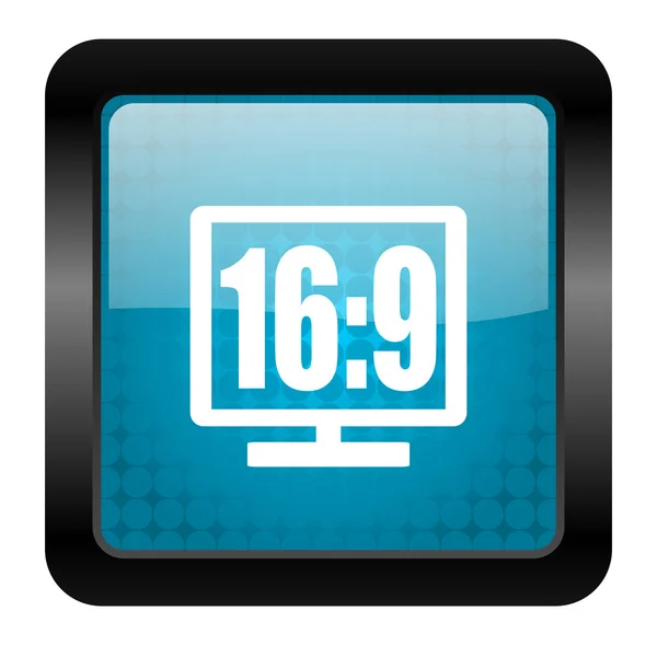 16 9 icono de pantalla — Foto de Stock