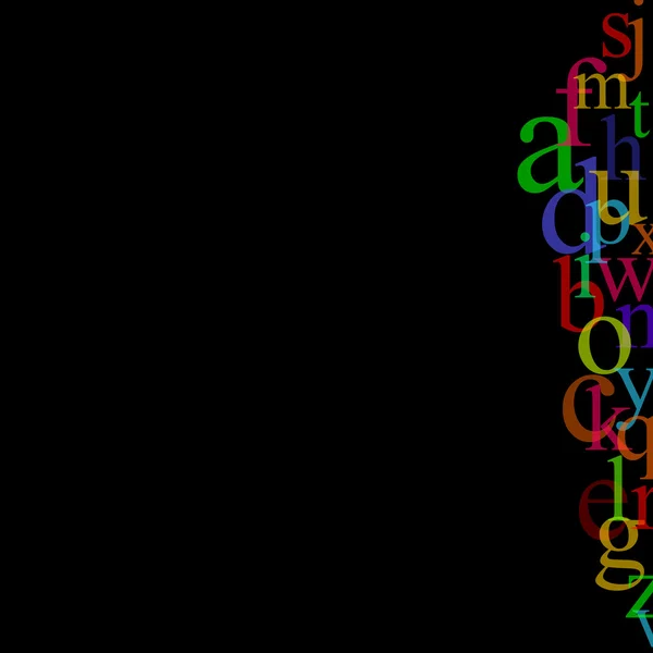 Ilustracja pastelowych alfabet — Zdjęcie stockowe