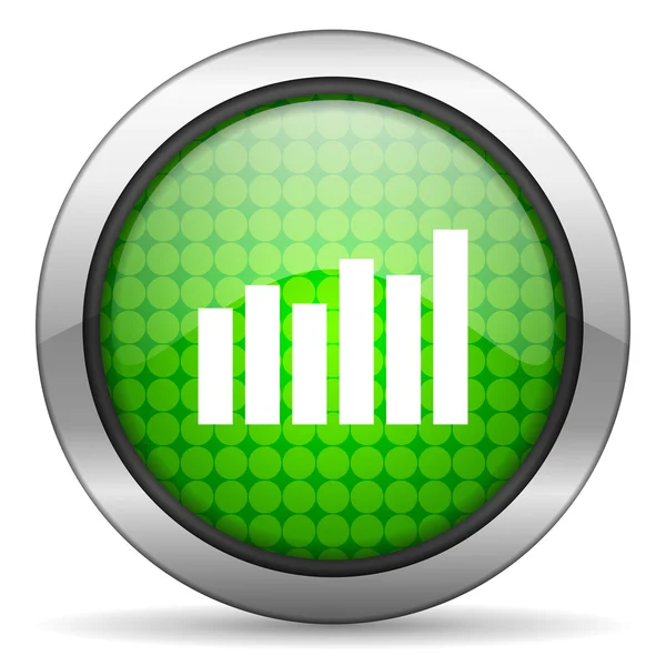 Staafdiagram pictogram — Stockfoto