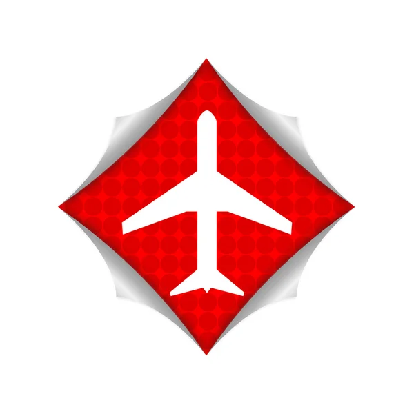 Repülőgép-ikon — Stock Fotó