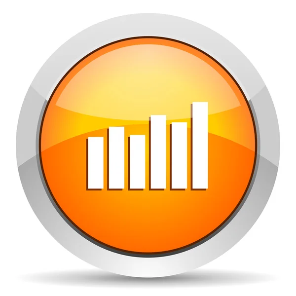 Staafdiagram pictogram — Stockfoto