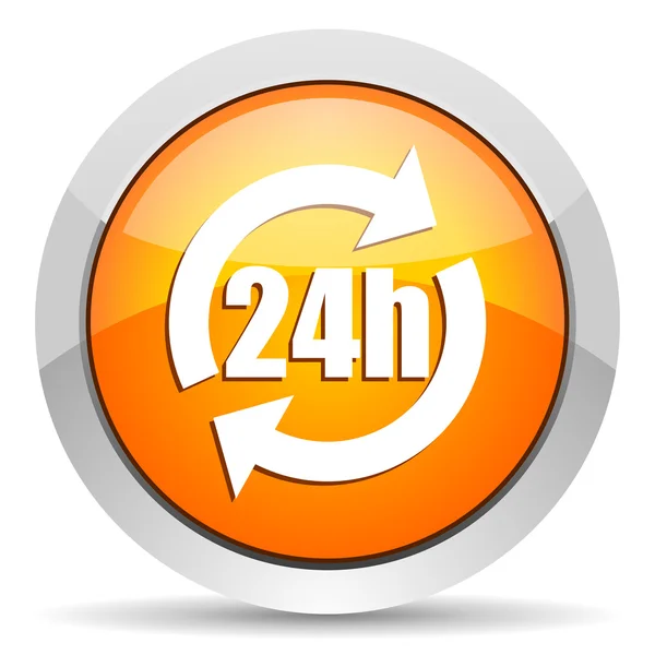 Ikona 24h — Zdjęcie stockowe