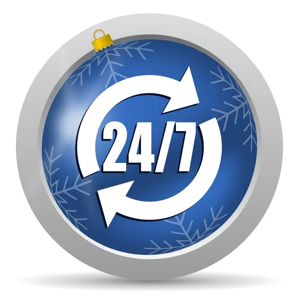 24 7 service icon — Stock Photo, Image