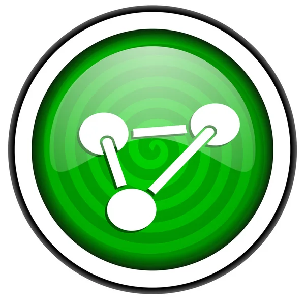 Chemia zielona ikona na białym tle — Zdjęcie stockowe