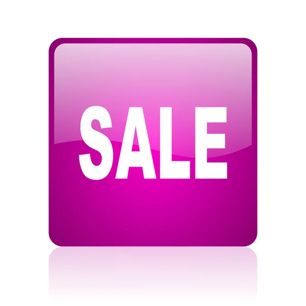 Försäljning violett torget web blanka ikonen — Stockfoto