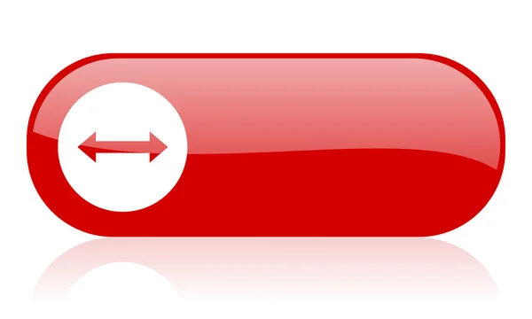 Move arrow red web glossy icon — Stock Photo, Image