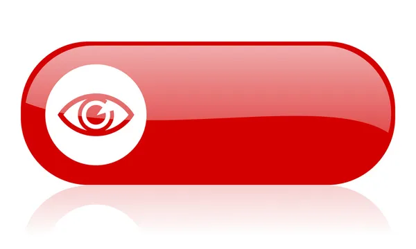 Occhio rosso web icona lucida — Foto Stock