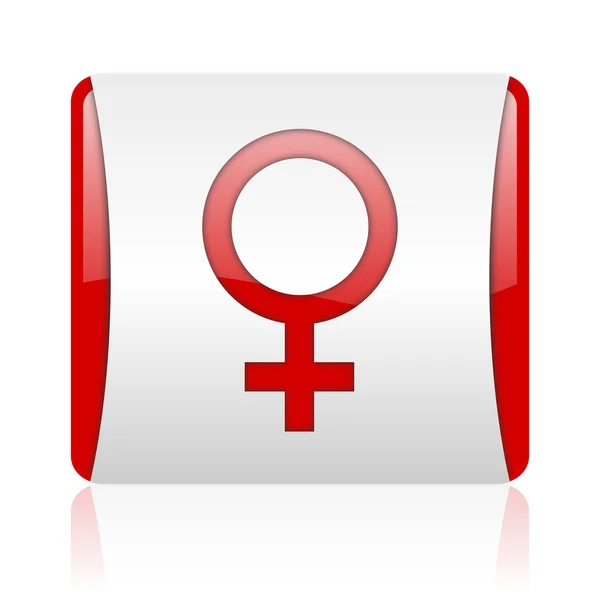 Секс красный и белый квадратный веб глянцевый значок — стоковое фото
