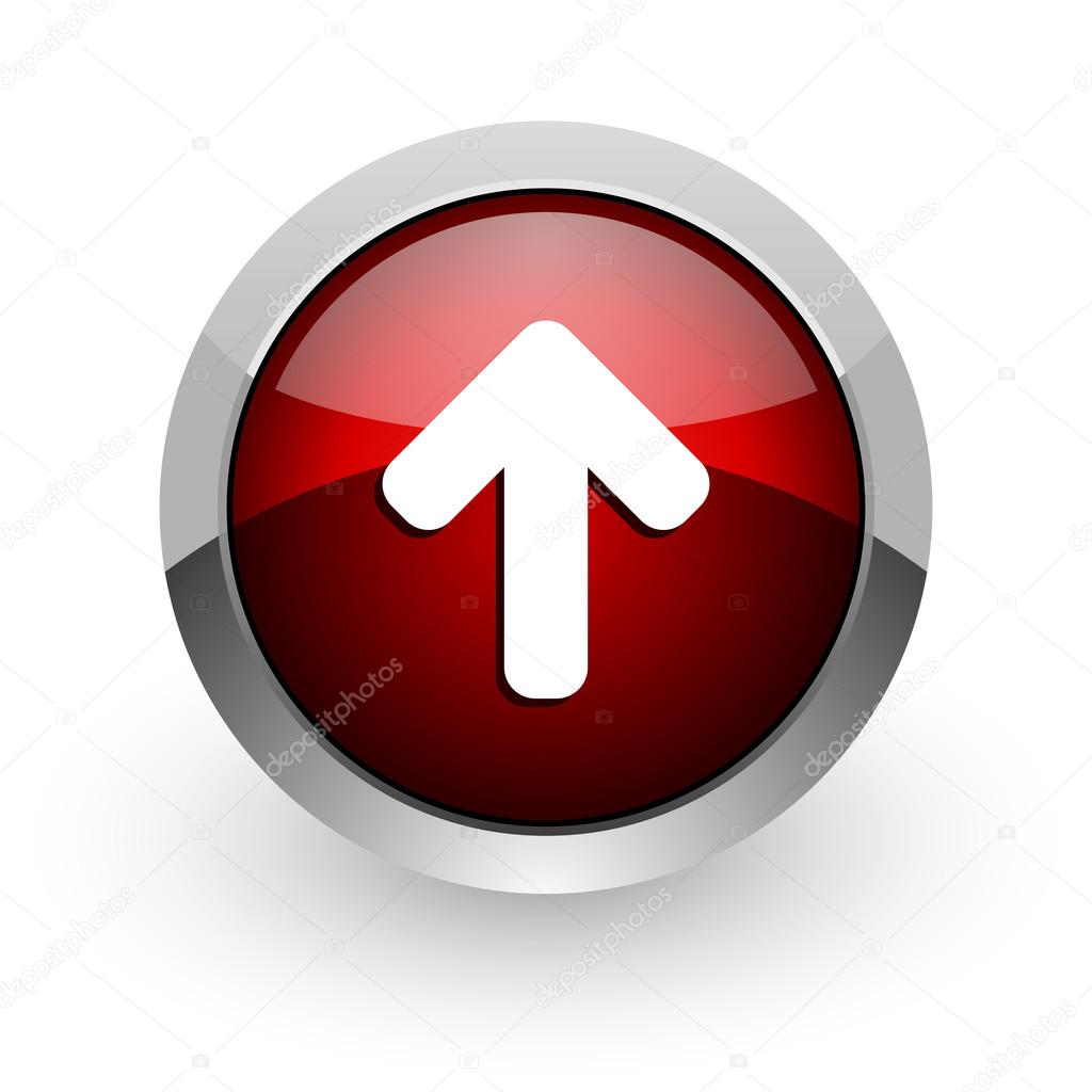 Arrow up red circle web glossy icon — Stock Photo © alexwhite #22645087