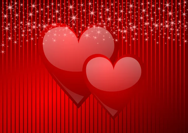 Fundo Valentim com corações — Fotografia de Stock