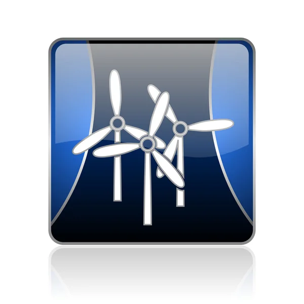 Блестящая иконка ветряной мельницы — стоковое фото
