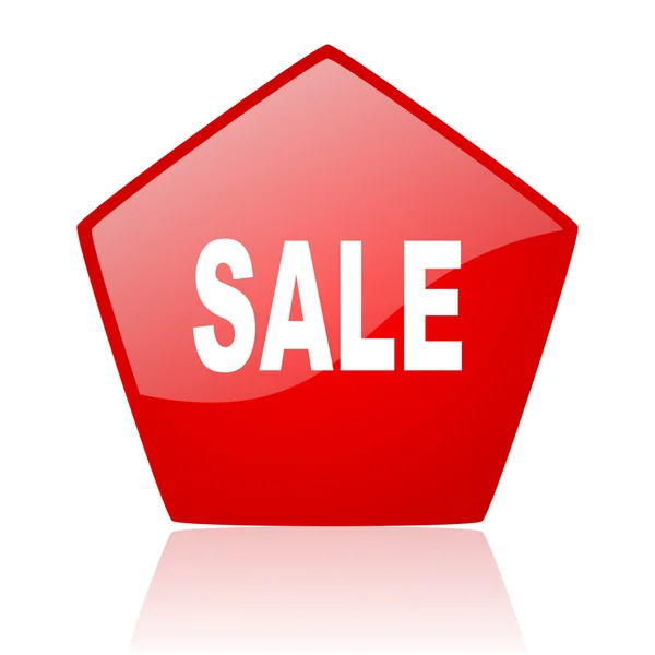 Sale red web glossy icon — Stock Photo, Image