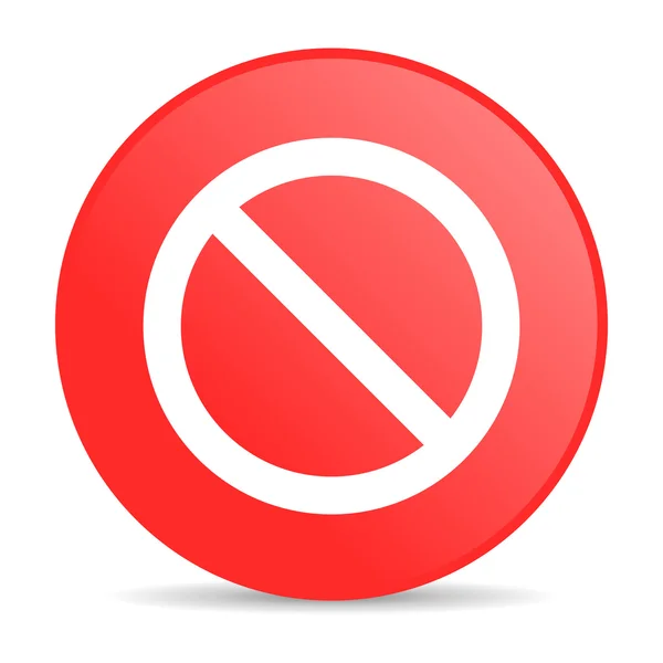 Access denied red circle web glossy icon — Stock Photo, Image