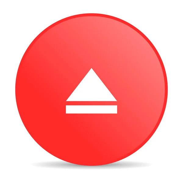 Mata ut röda cirkeln web blanka ikonen — Stockfoto