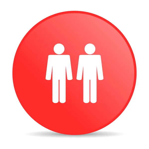 Пара червоного кола веб глянсова іконка — стокове фото