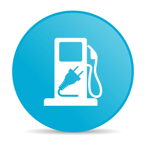 Fuel blue circle web glossy icon — Stock Photo, Image