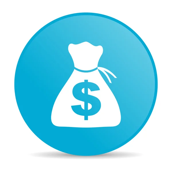Money blue circle web glossy icon — Stock Photo, Image