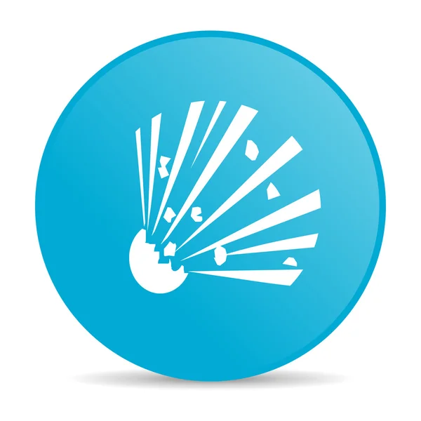 Bomb blue circle web glossy icon — Stock Photo, Image