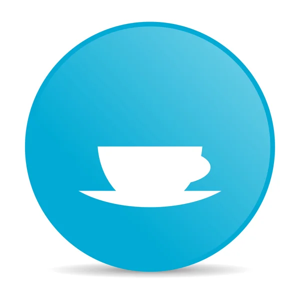 Coffee cup blue circle web glossy icon — Stock Photo, Image