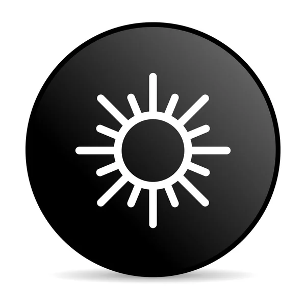 Justice black circle web glossy icon — Stock Photo, Image