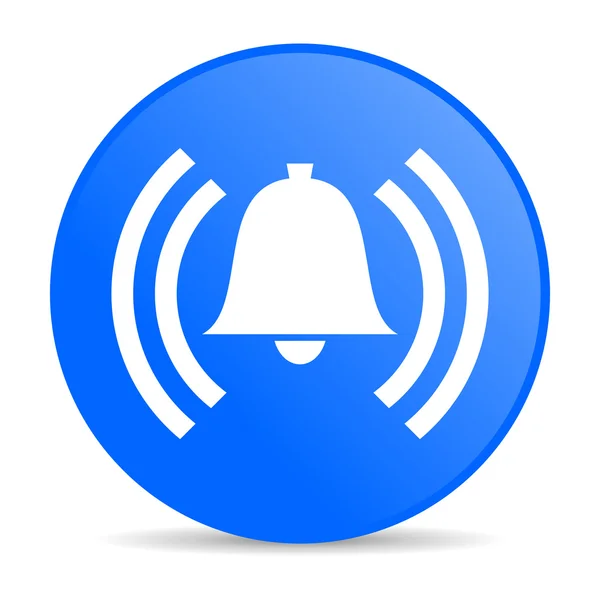 Alarm blue circle web glossy icon — Stock Photo, Image