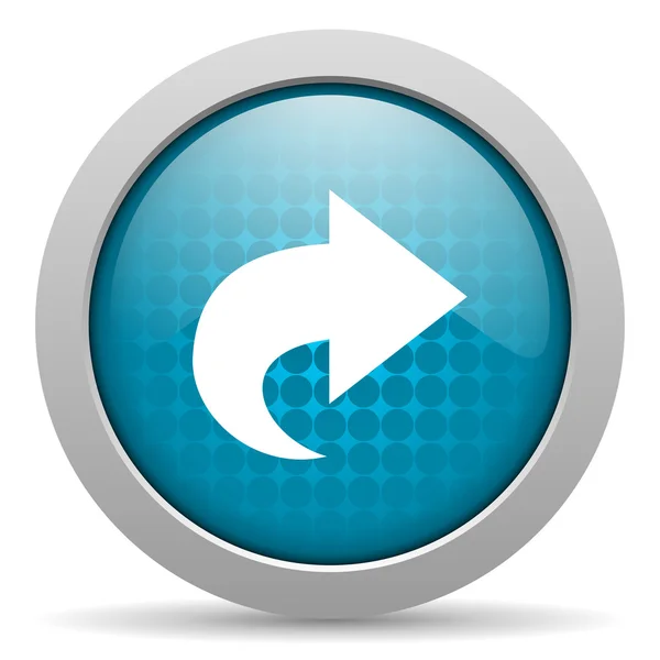 Další ikona webové lesklý modrý kruh — Stock fotografie