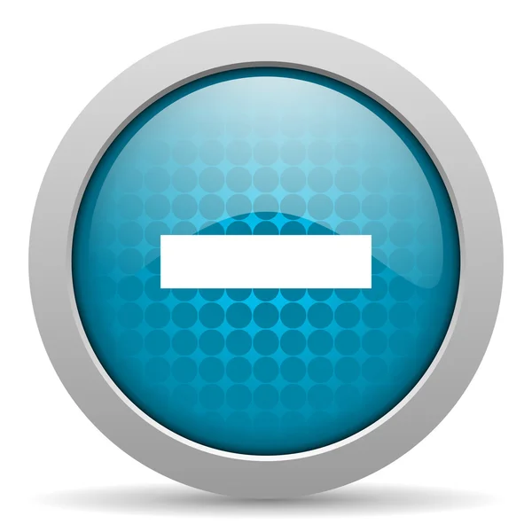Minus blue circle web glossy icon — Stock Photo, Image