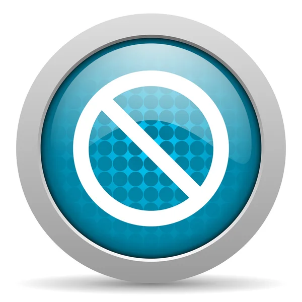 Access denied blue circle web glossy icon — Stock Photo, Image