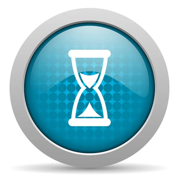 Time blue circle web glossy icon — Stock Photo, Image