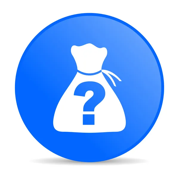 Riddle blue circle web glossy icon — Stock Photo, Image