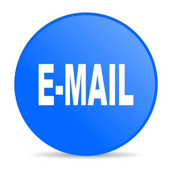 Mail blue circle web glossy icon — Stock Photo, Image