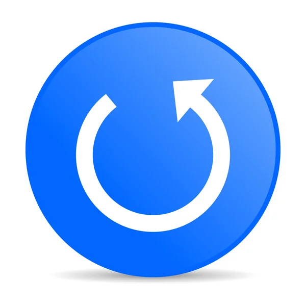 Rotate blue circle web glossy icon — Stock Photo, Image