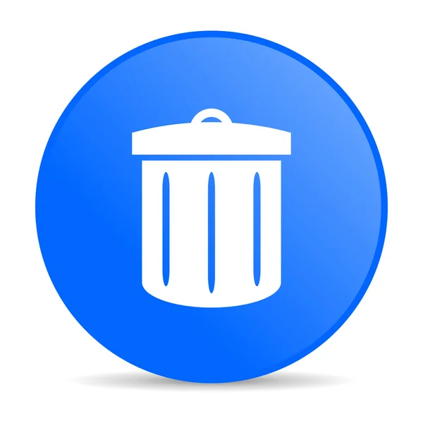 Recycle blauwe cirkel web glanzende pictogram — Stockfoto