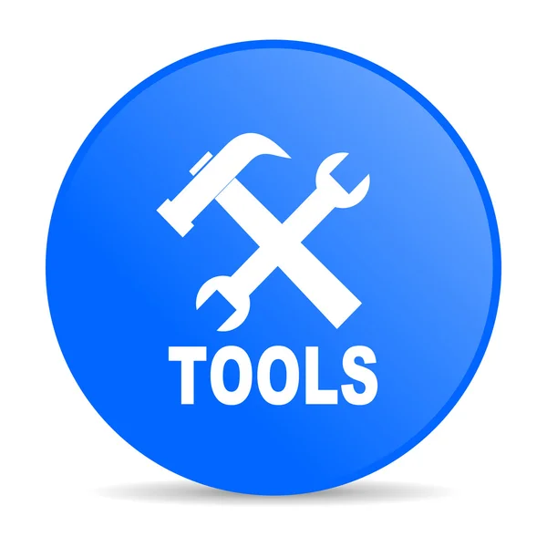 Tools blue circle web glossy icon — Stock Photo, Image